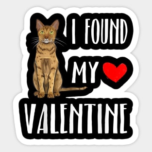 I Found My Valentine Sticker